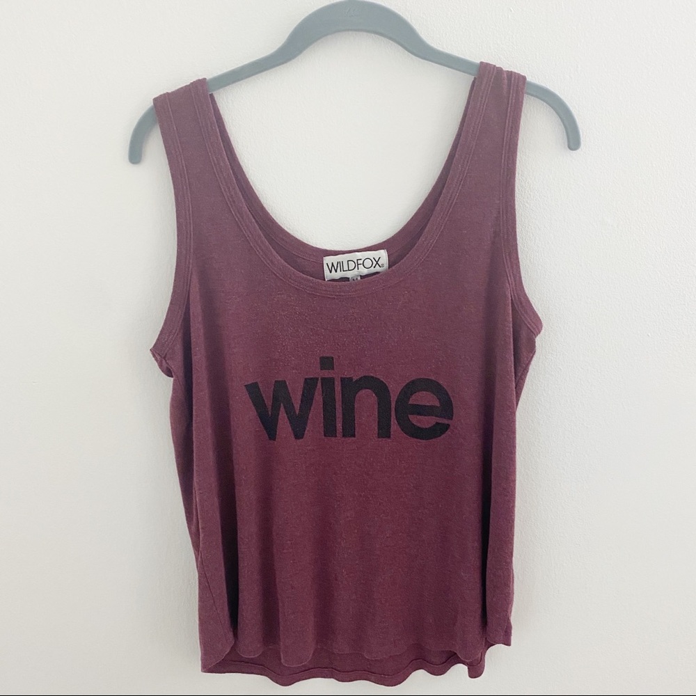 Wildfox Roadtrip Wine Tank Top